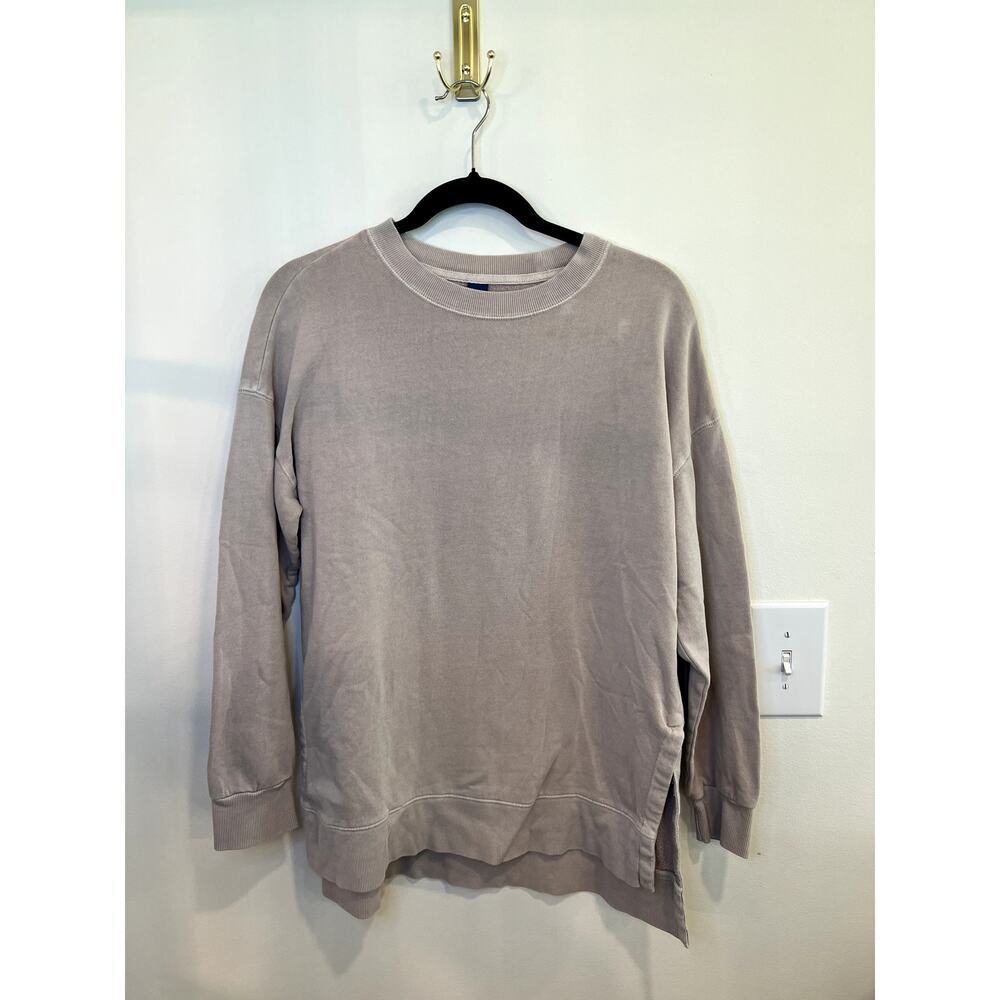 Old Navy Soft Wash Oversized Sweatshirt Pullover Beige XS